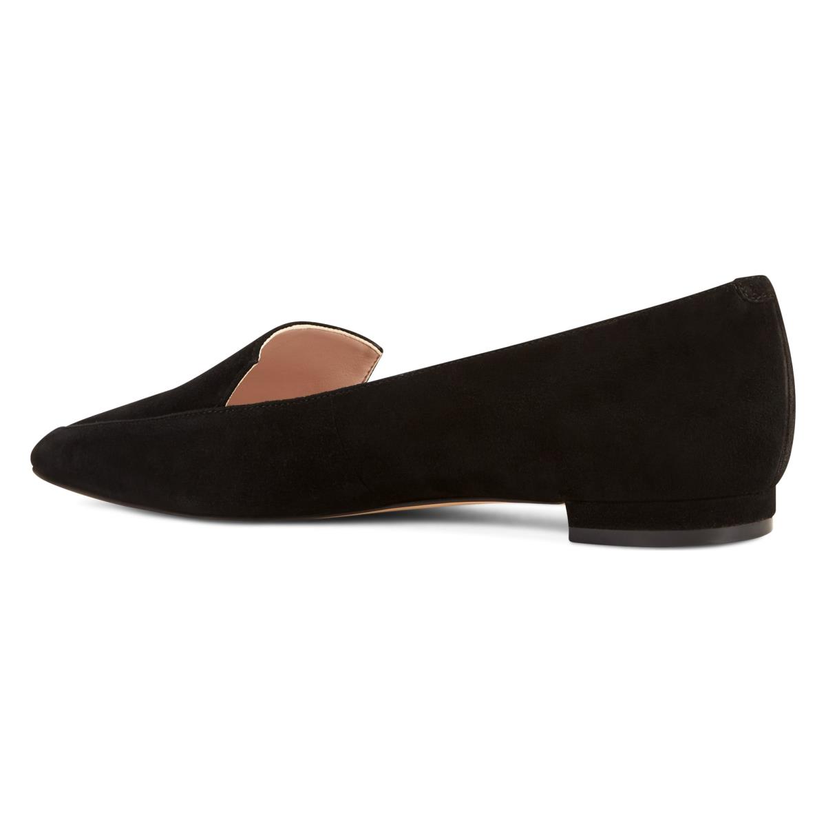 Nine West Abay Smoking Naisten Flats Mustat | 0642TMRAN