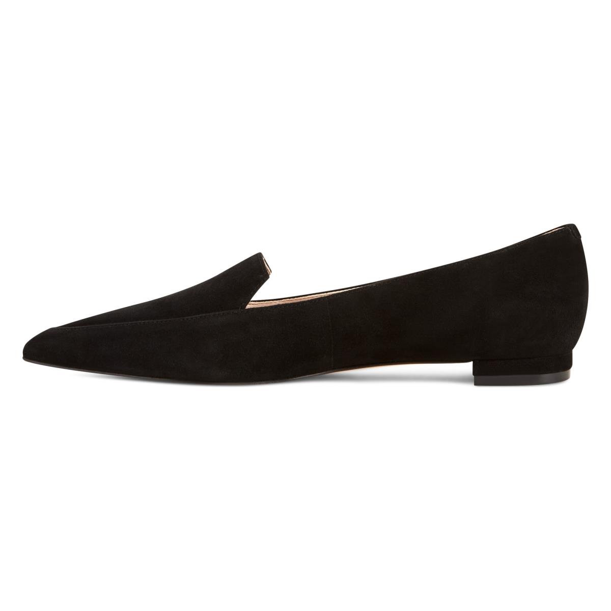 Nine West Abay Smoking Naisten Flats Mustat | 0642TMRAN