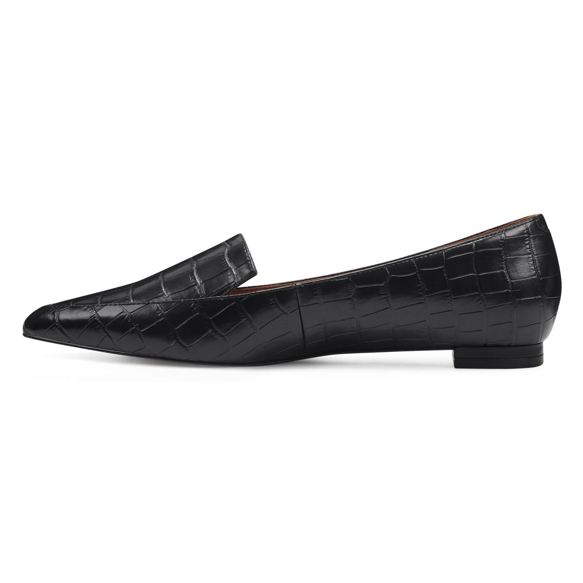 Nine West Abay Smoking Naisten Flats Mustat | 4803IYZND