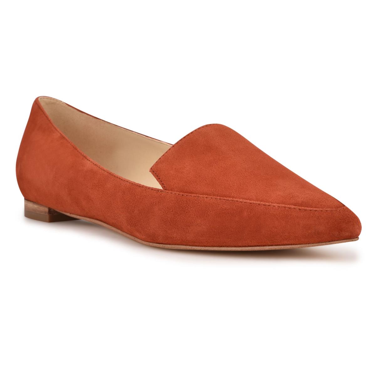 Nine West Abay Smoking Naisten Flats Punainen | 1670PTMXJ