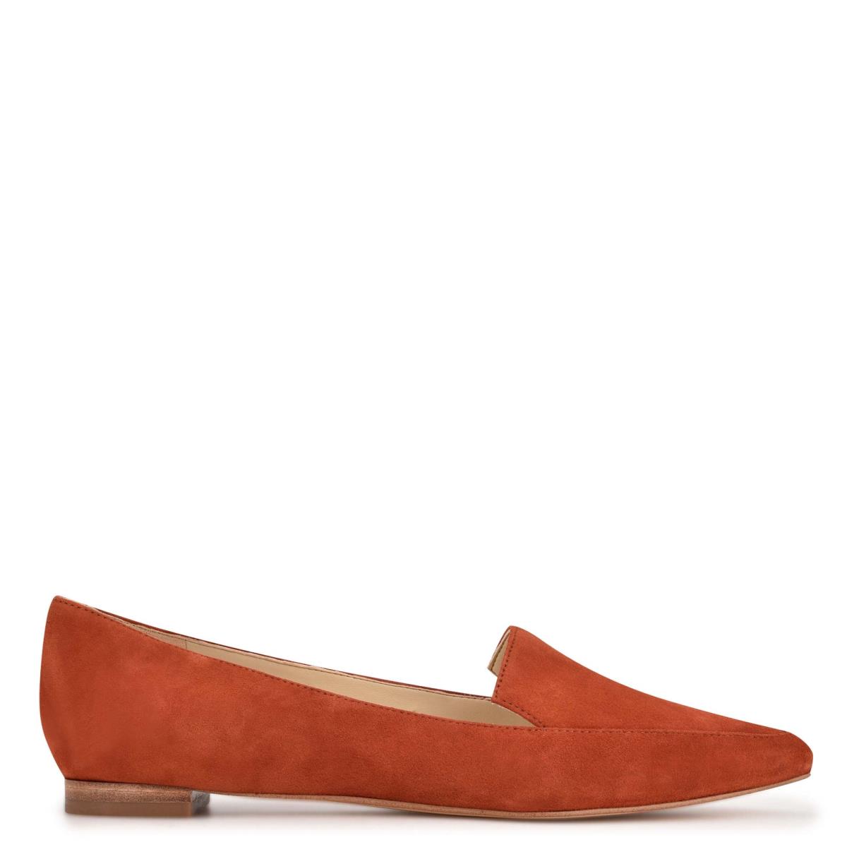 Nine West Abay Smoking Naisten Flats Punainen | 1670PTMXJ