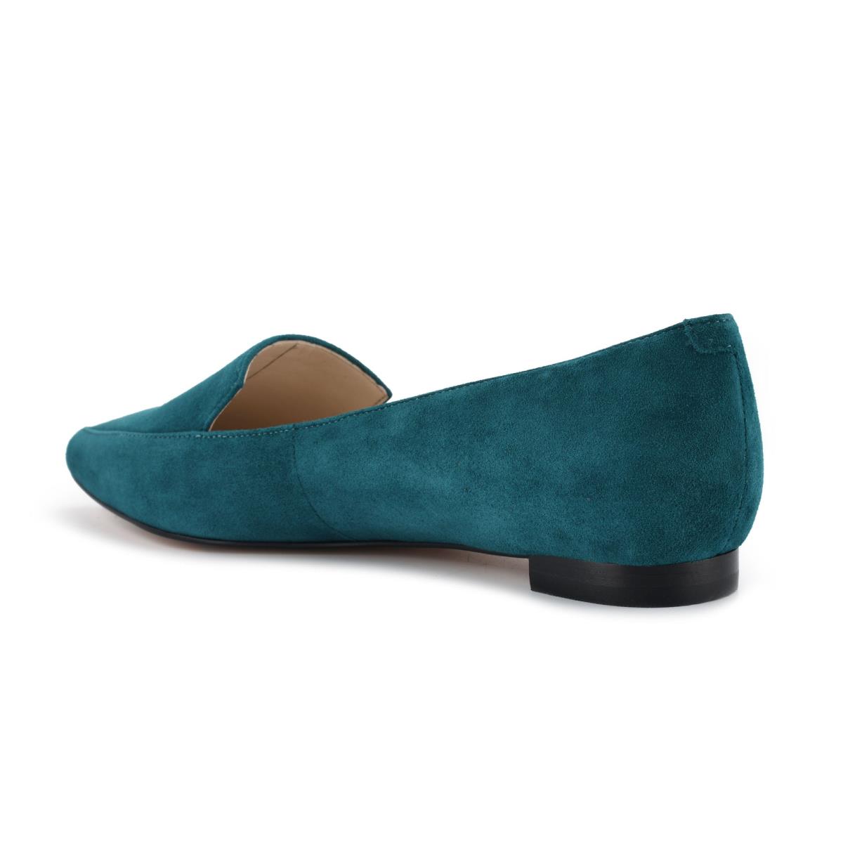 Nine West Abay Smoking Naisten Flats Turkoosi | 8573ISMAY