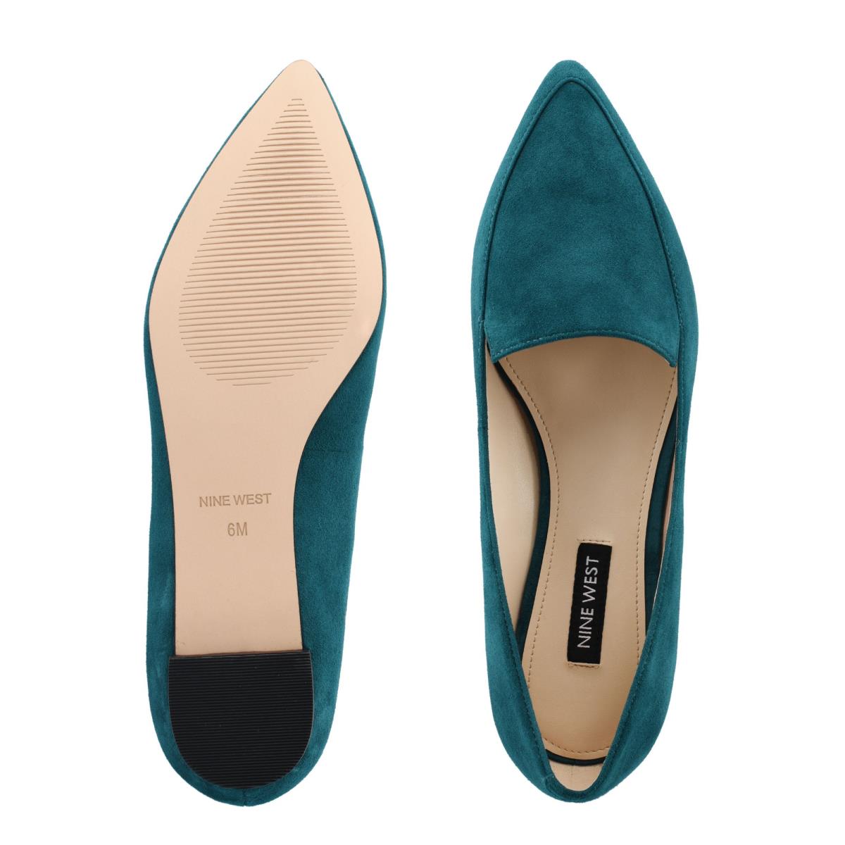 Nine West Abay Smoking Naisten Flats Turkoosi | 8573ISMAY