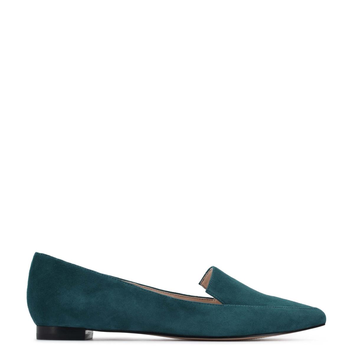 Nine West Abay Smoking Naisten Flats Turkoosi | 8573ISMAY