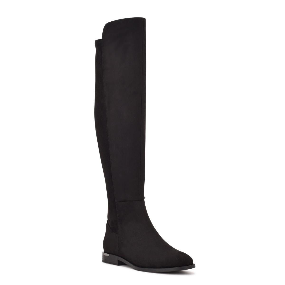 Nine West Allair Leveät Calf Over the Knee Naisten Saappaat Mustat | 0748CSTAE