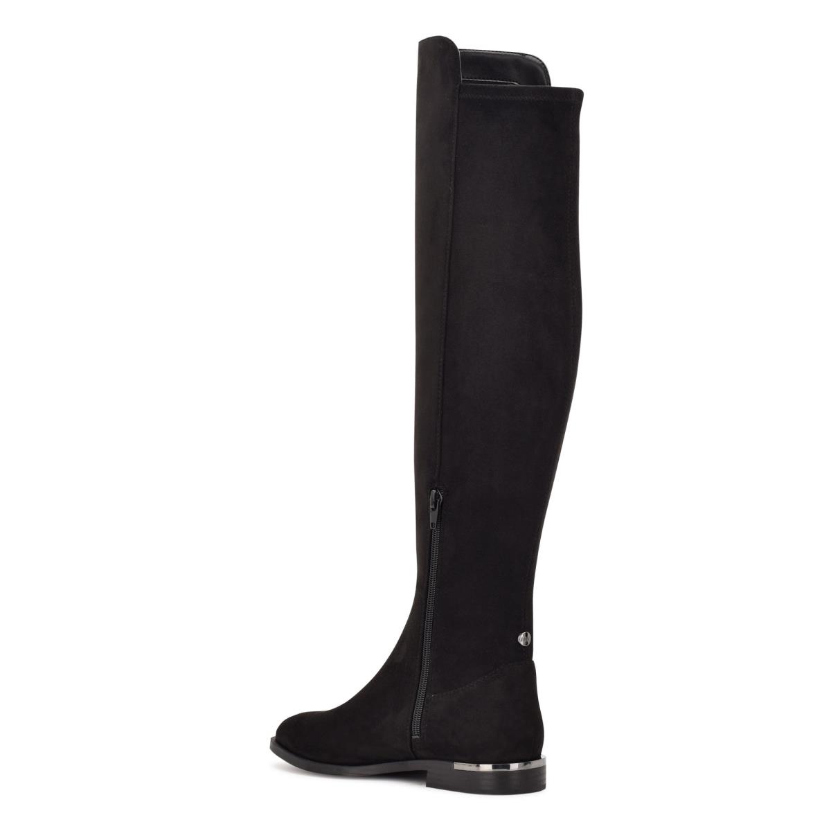 Nine West Allair Leveät Calf Over the Knee Naisten Saappaat Mustat | 0748CSTAE