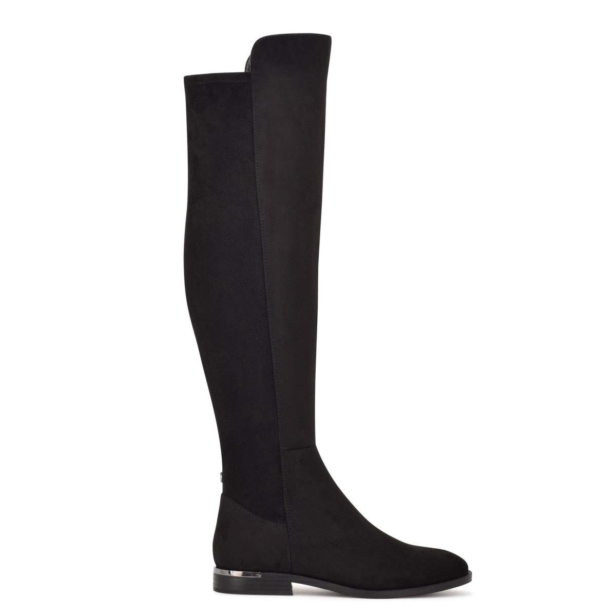 Nine West Allair Leveät Calf Over the Knee Naisten Saappaat Mustat | 0748CSTAE