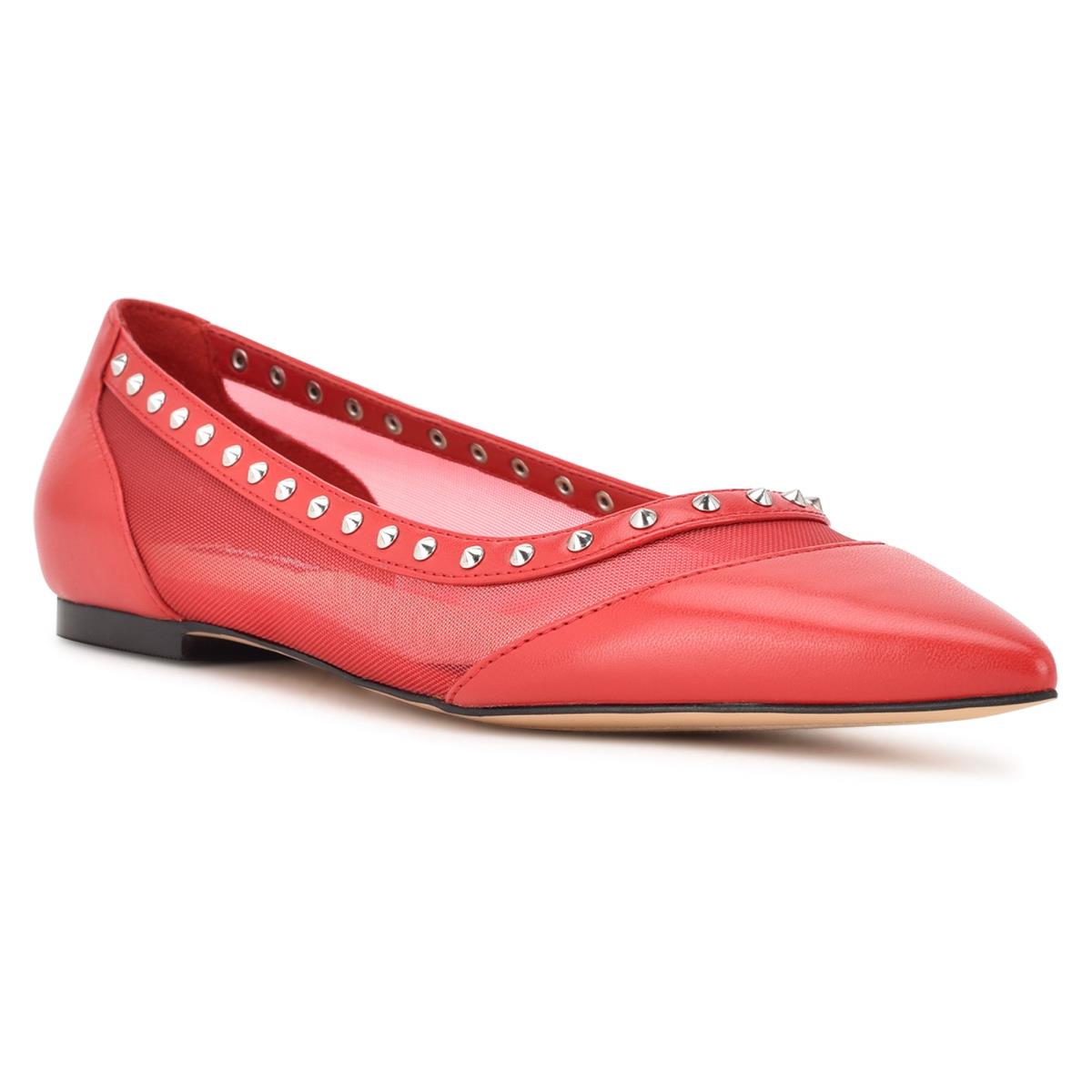 Nine West Bizzie Pointy Varvas Naisten Ballerinat Pinkki | 3109VXMNA