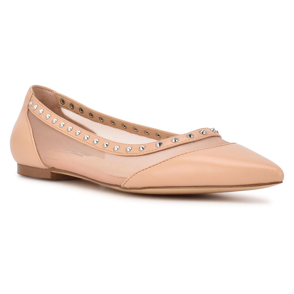 Nine West Bizzie Pointy Varvas Naisten Ballerinat Pinkki | 4615DLQEF