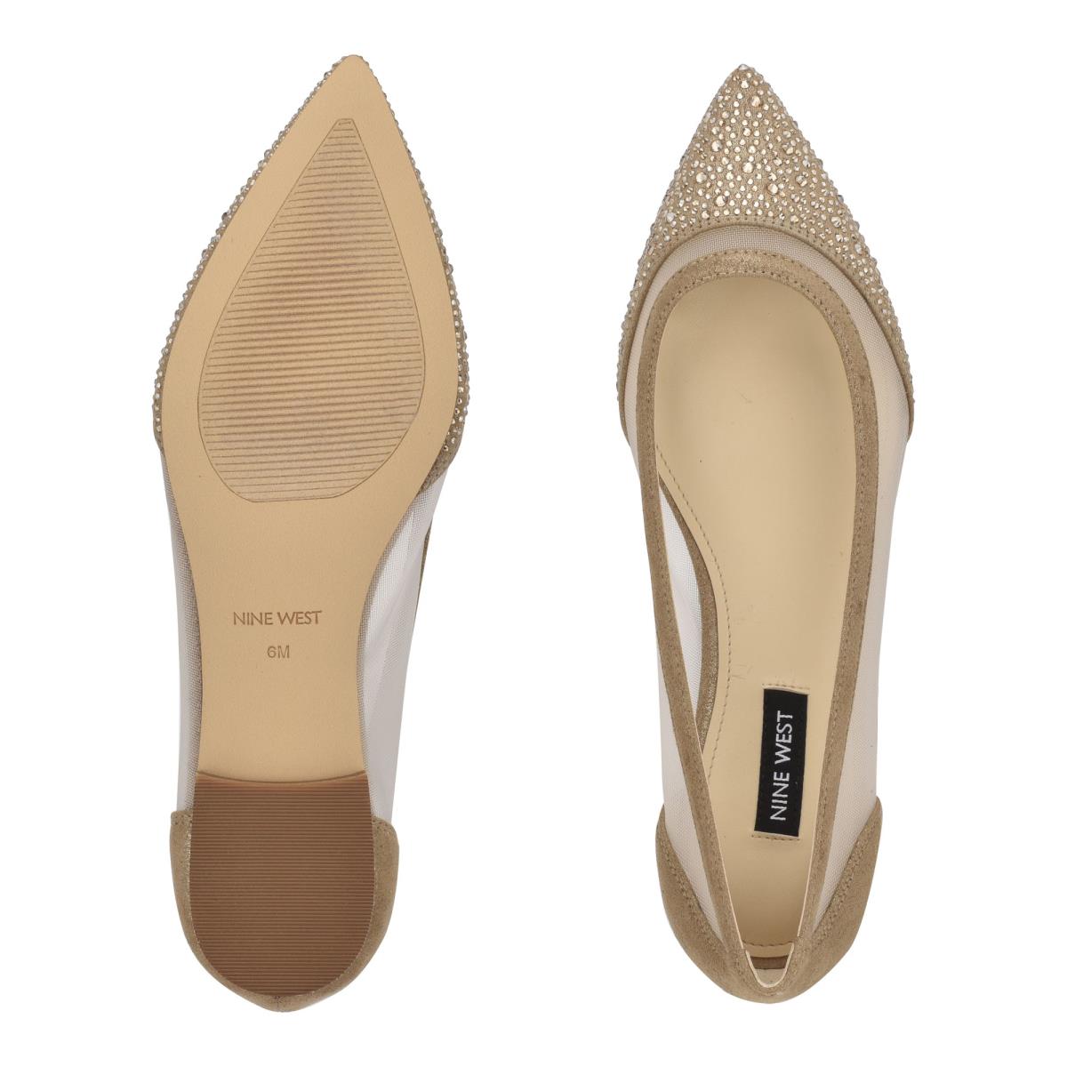 Nine West Bogus Pointy Varvas Naisten Ballerinat Beige | 2076FMAXS