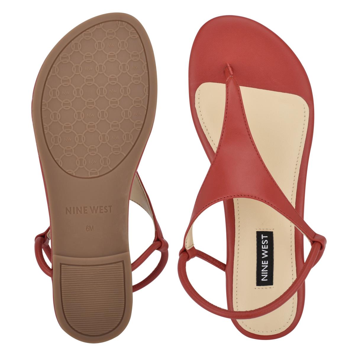 Nine West Braydin Stretch Naisten Matalat Sandaalit Punainen | 9764VTYMI