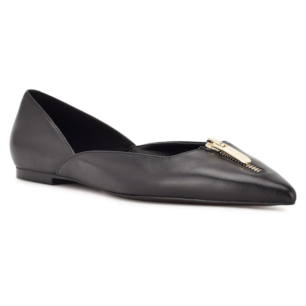 Nine West Brina Pointy Varvas Naisten Ballerinat Mustat | 4716JCHMK