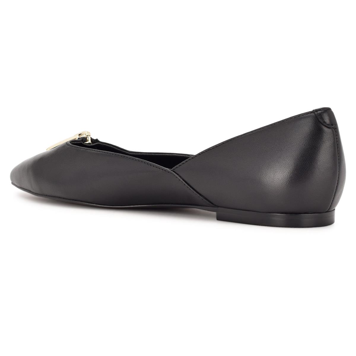 Nine West Brina Pointy Varvas Naisten Ballerinat Mustat | 4716JCHMK