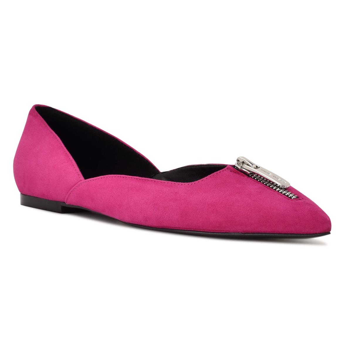 Nine West Brina Pointy Varvas Naisten Ballerinat Pinkki | 8379ZPEQD