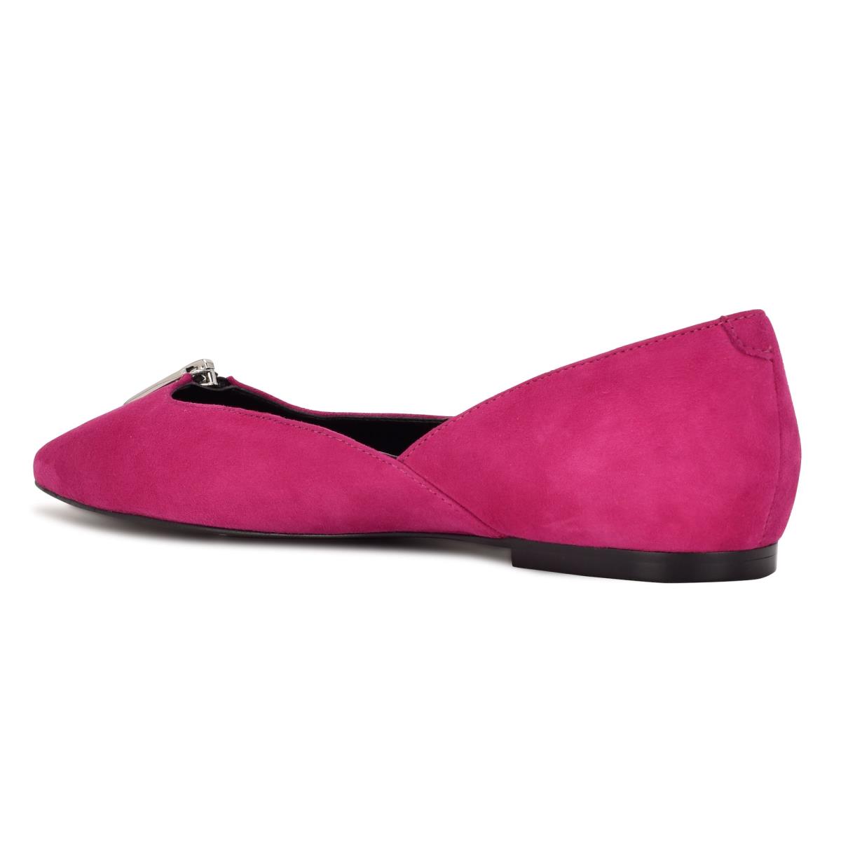 Nine West Brina Pointy Varvas Naisten Ballerinat Pinkki | 8379ZPEQD