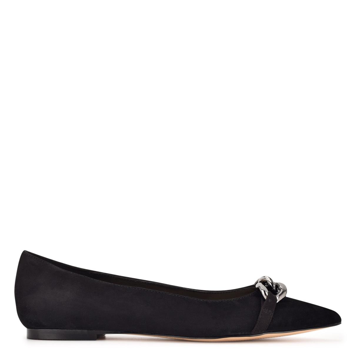 Nine West Brinks Pointy Varvas Naisten Ballerinat Mustat | 2483WIRMD