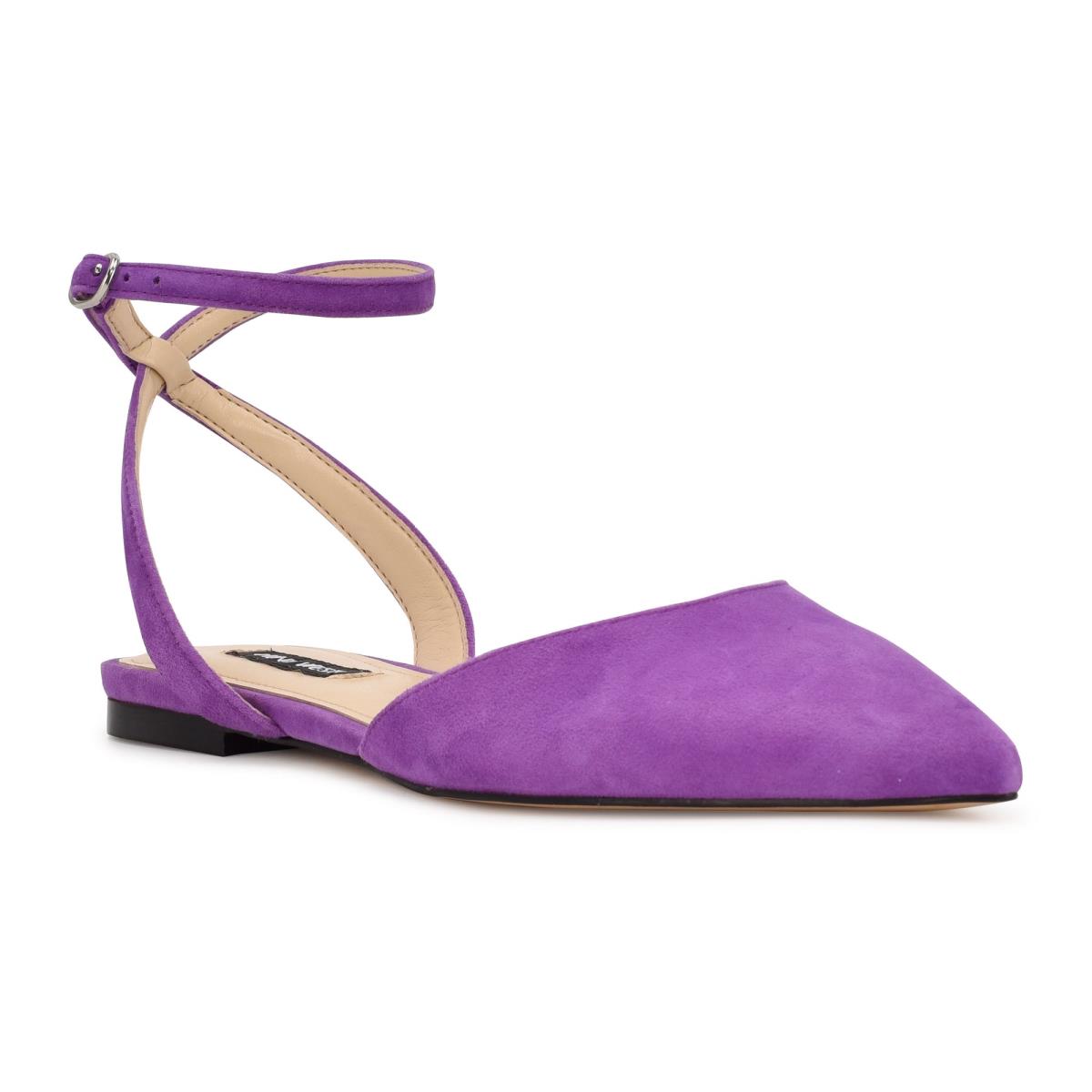 Nine West Briy Pointy Varvas Naisten Ballerinat Violetit | 4963JXSCZ