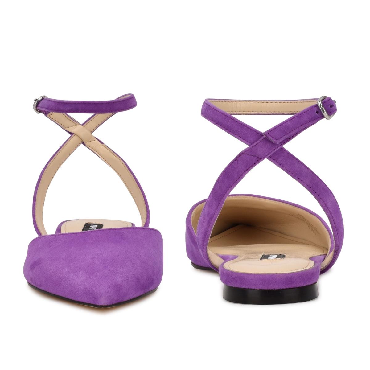 Nine West Briy Pointy Varvas Naisten Ballerinat Violetit | 4963JXSCZ