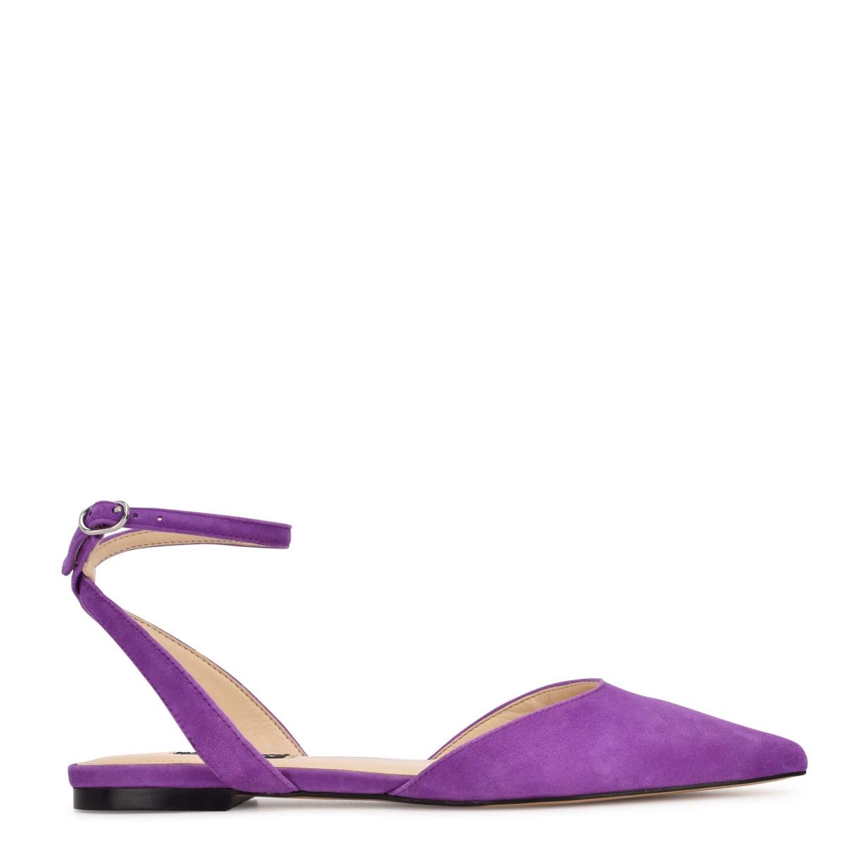 Nine West Briy Pointy Varvas Naisten Ballerinat Violetit | 4963JXSCZ