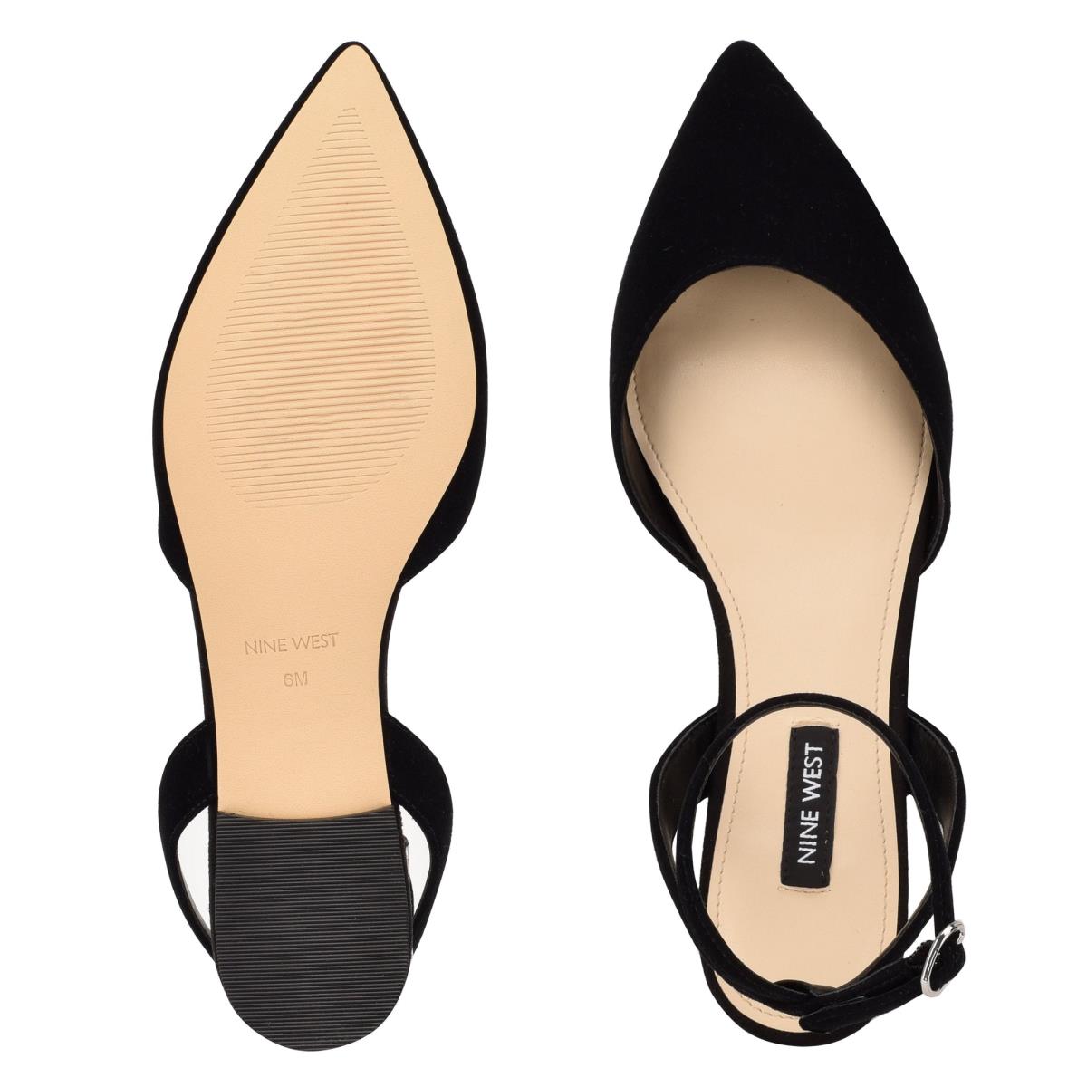 Nine West Briy Pointy Varvas Naisten Ballerinat Mustat | 5410PBZNJ