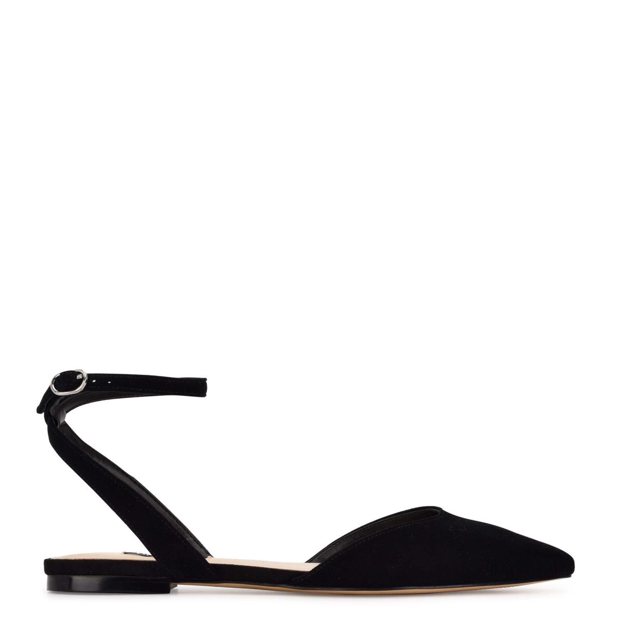 Nine West Briy Pointy Varvas Naisten Ballerinat Mustat | 5410PBZNJ