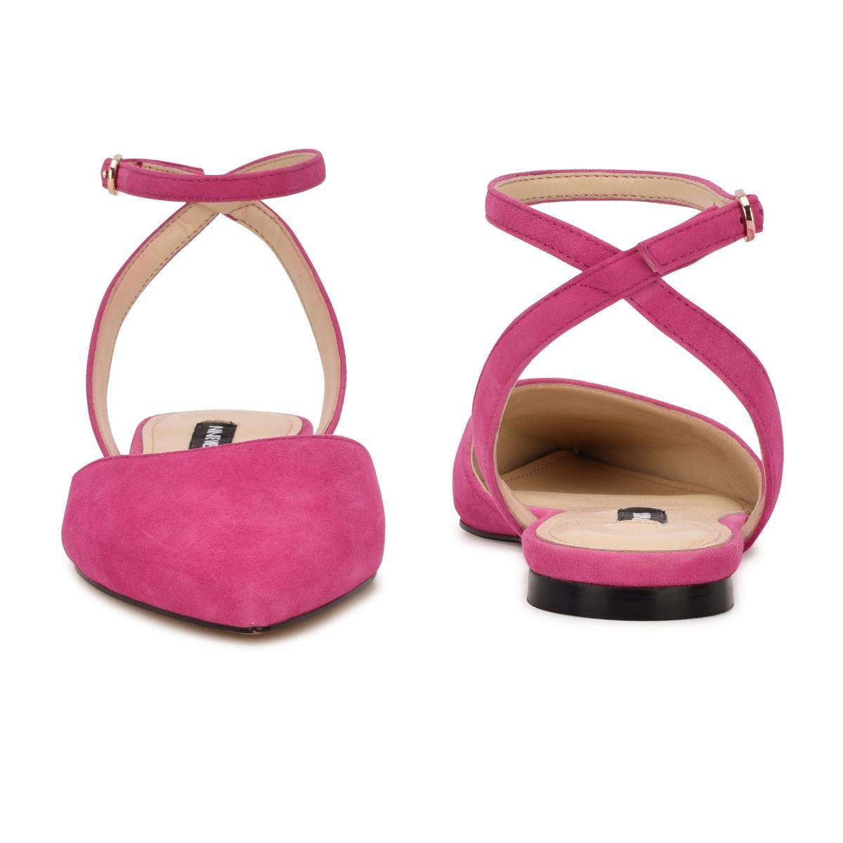 Nine West Briy Pointy Varvas Naisten Ballerinat Pinkki | 6892LHSRZ