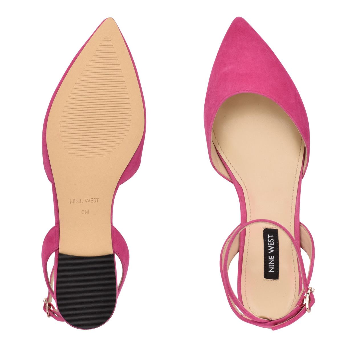 Nine West Briy Pointy Varvas Naisten Ballerinat Pinkki | 6892LHSRZ