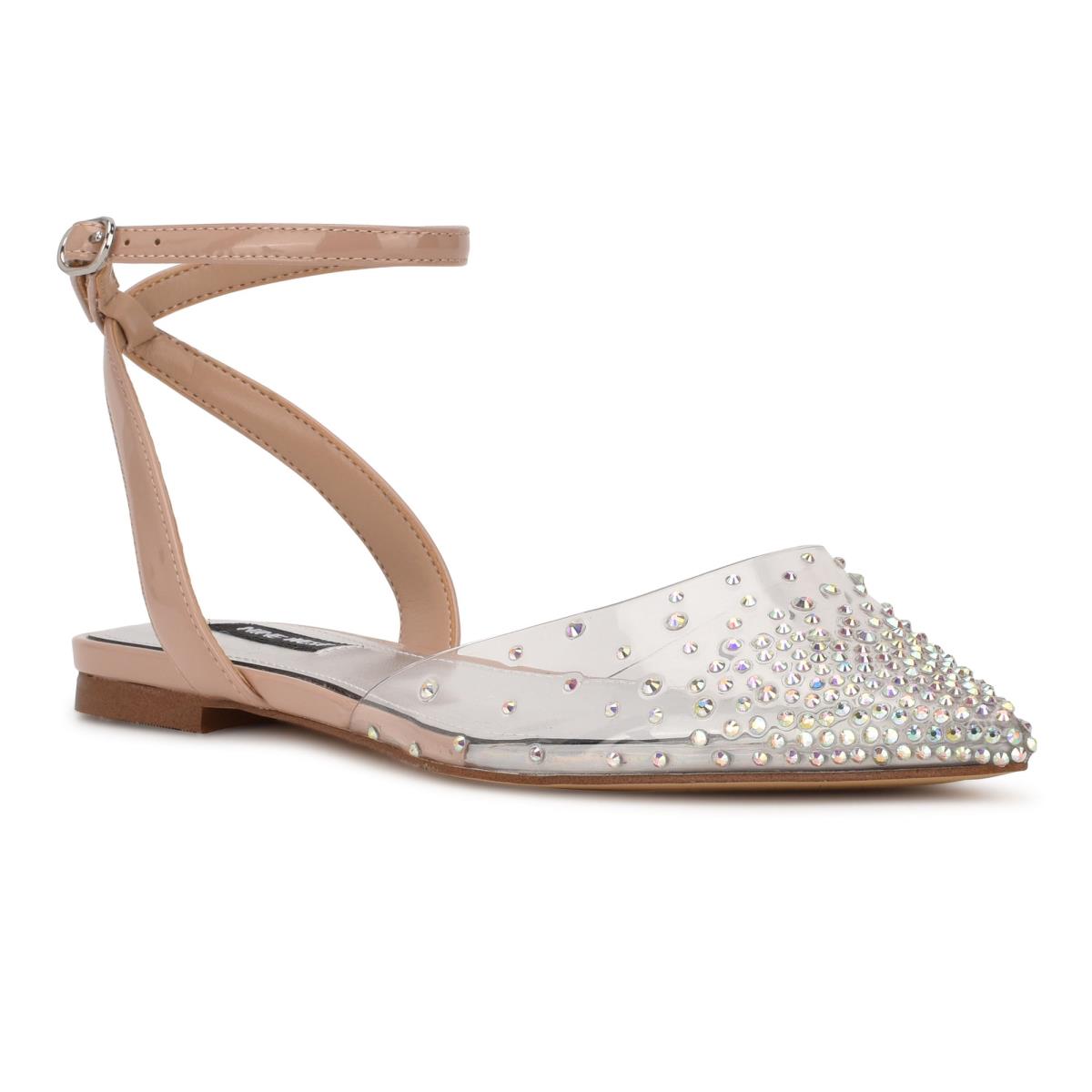 Nine West Briya Pointy Varvas Naisten Ballerinat Beige | 7951WESUP