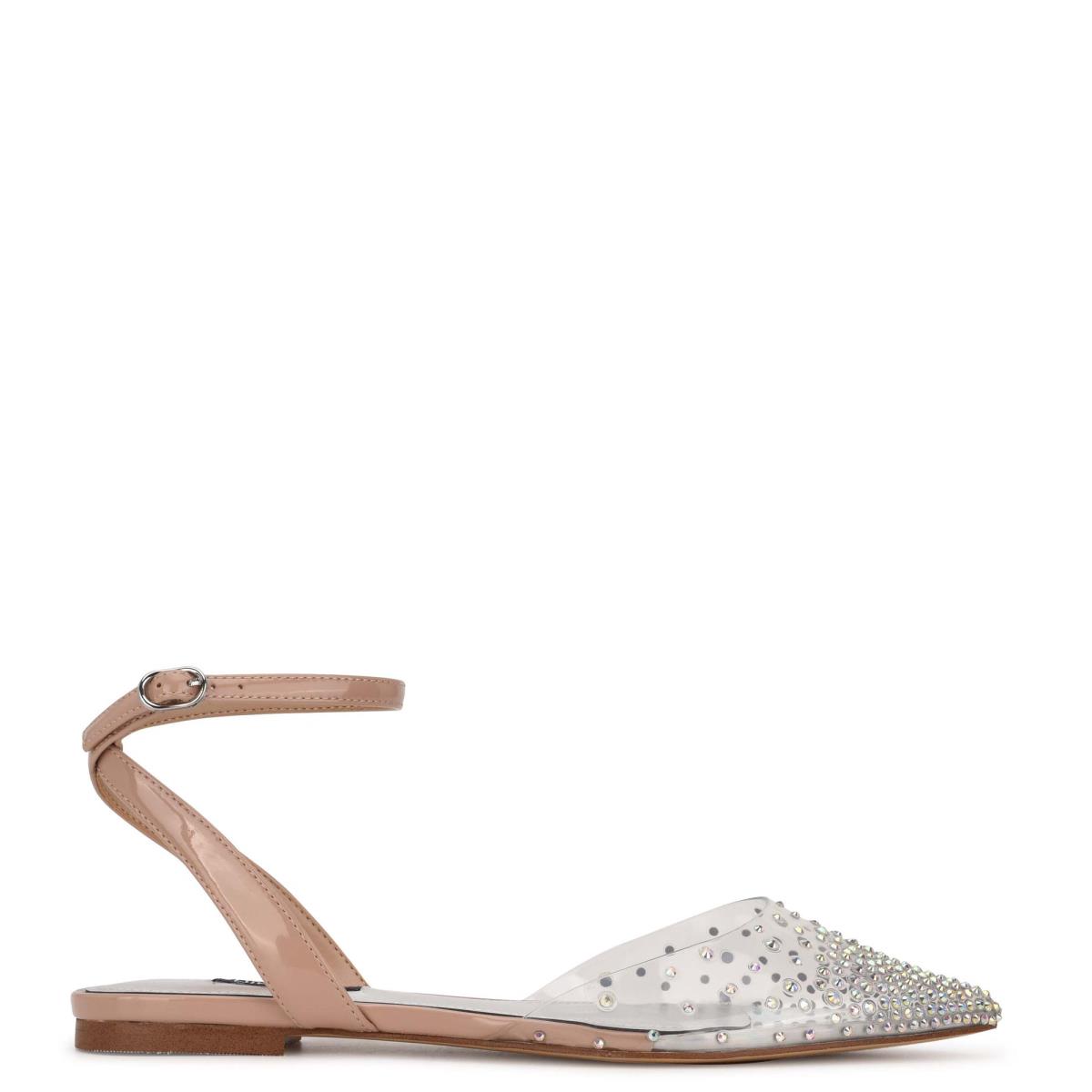 Nine West Briya Pointy Varvas Naisten Ballerinat Beige | 7951WESUP