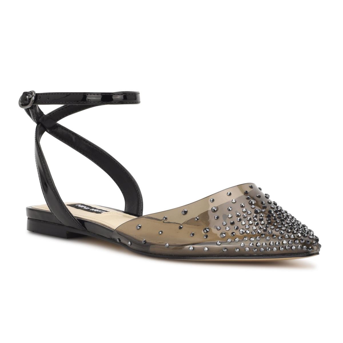 Nine West Briya Pointy Varvas Naisten Ballerinat Mustat | 9375HWSCI