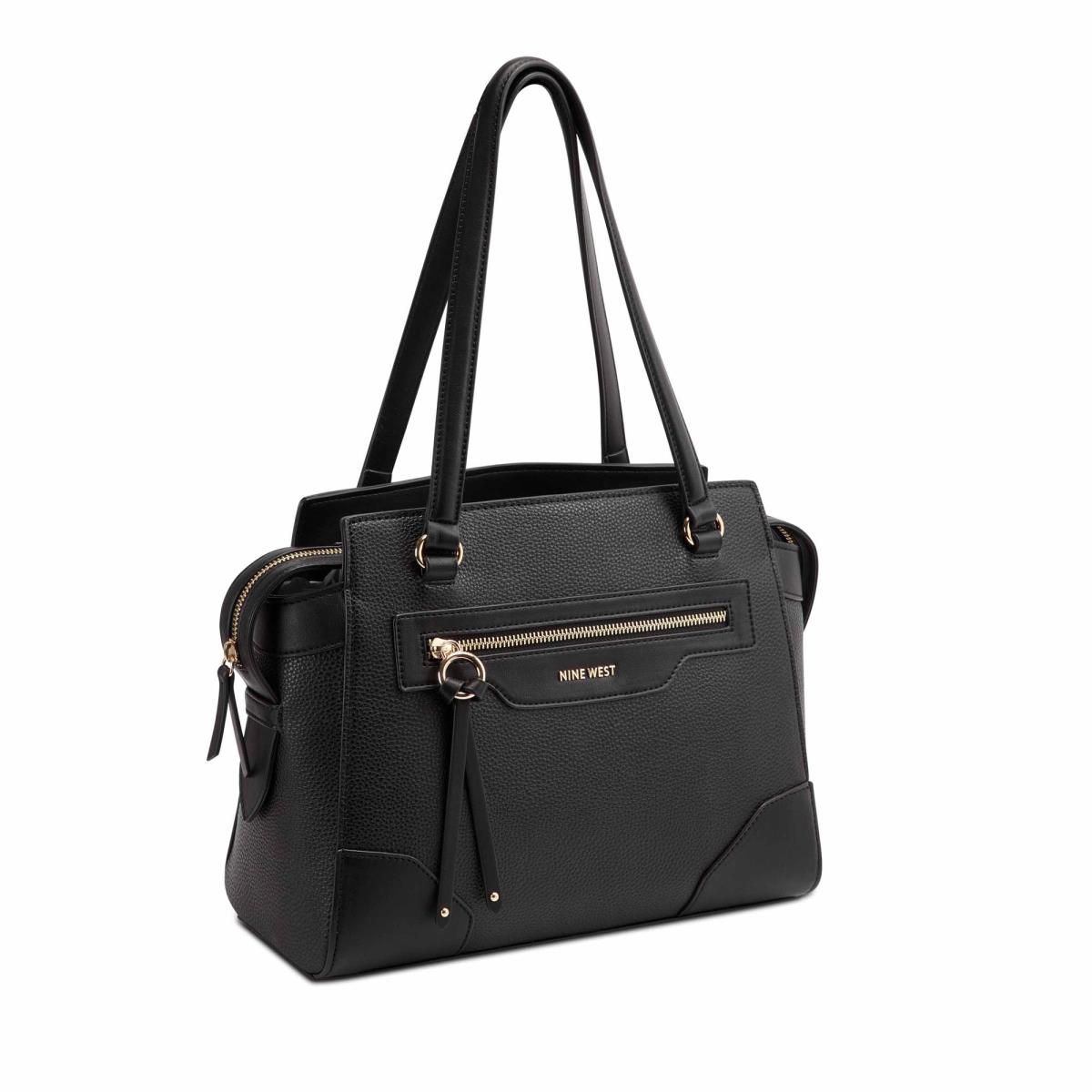 Nine West Brooklyn Jet Set Shldr Naisten Satchel Laukku Mustat | 7409XHMAP