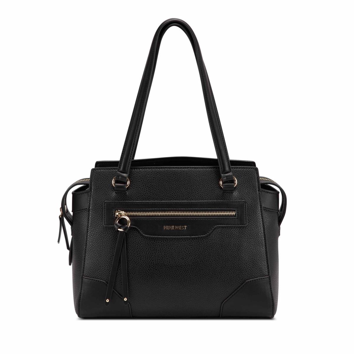 Nine West Brooklyn Jet Set Shldr Naisten Satchel Laukku Mustat | 7409XHMAP