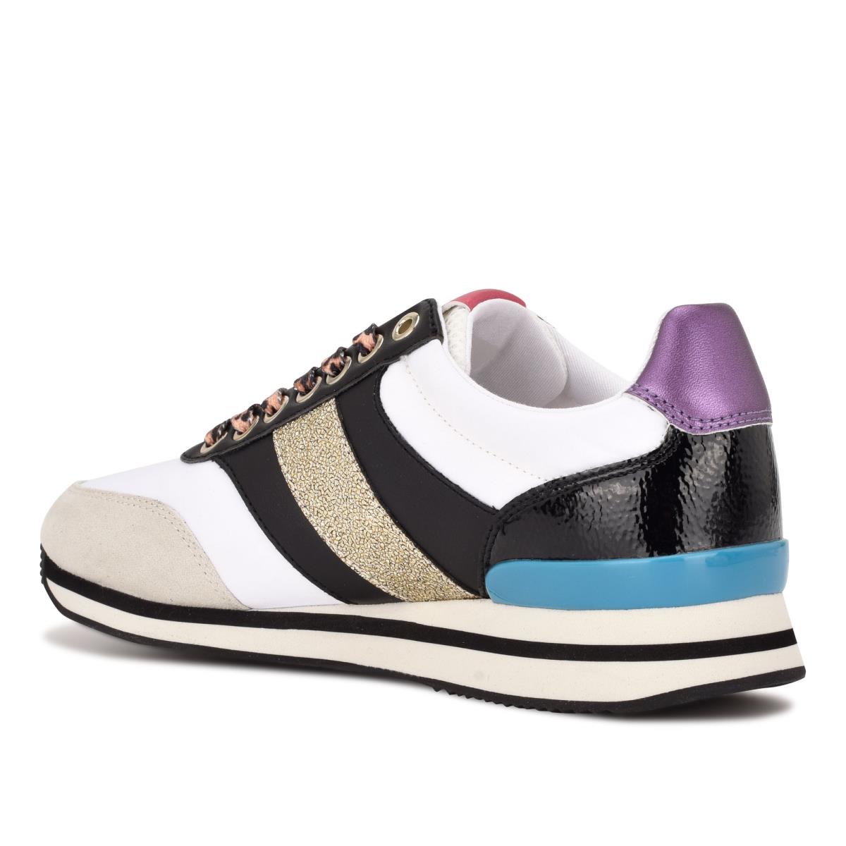 Nine West Bunnie Sneakers Naisten Tennarit Kultaiset Valkoinen Mustat | 9516OMSWD