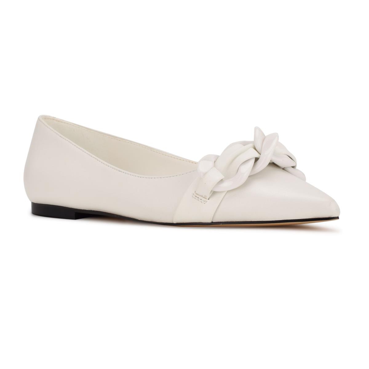 Nine West Buyme Pointy Varvas Naisten Ballerinat Valkoinen | 4318EQGDP