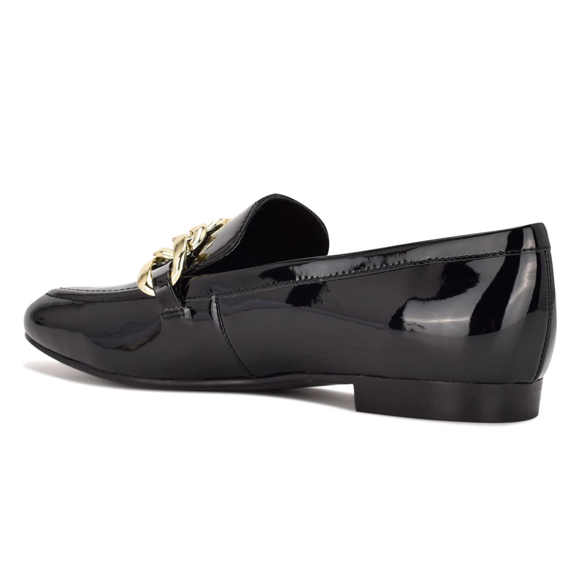 Nine West Chain Slip-On Naisten Loaferit Mustat | 0384GMFLX