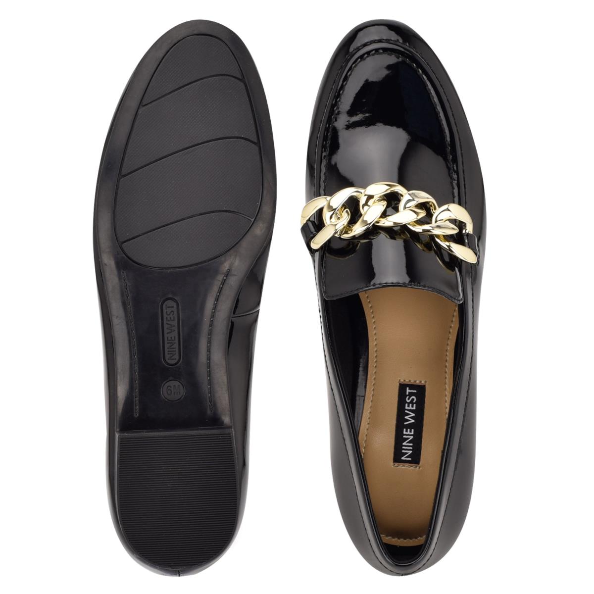 Nine West Chain Slip-On Naisten Loaferit Mustat | 0384GMFLX