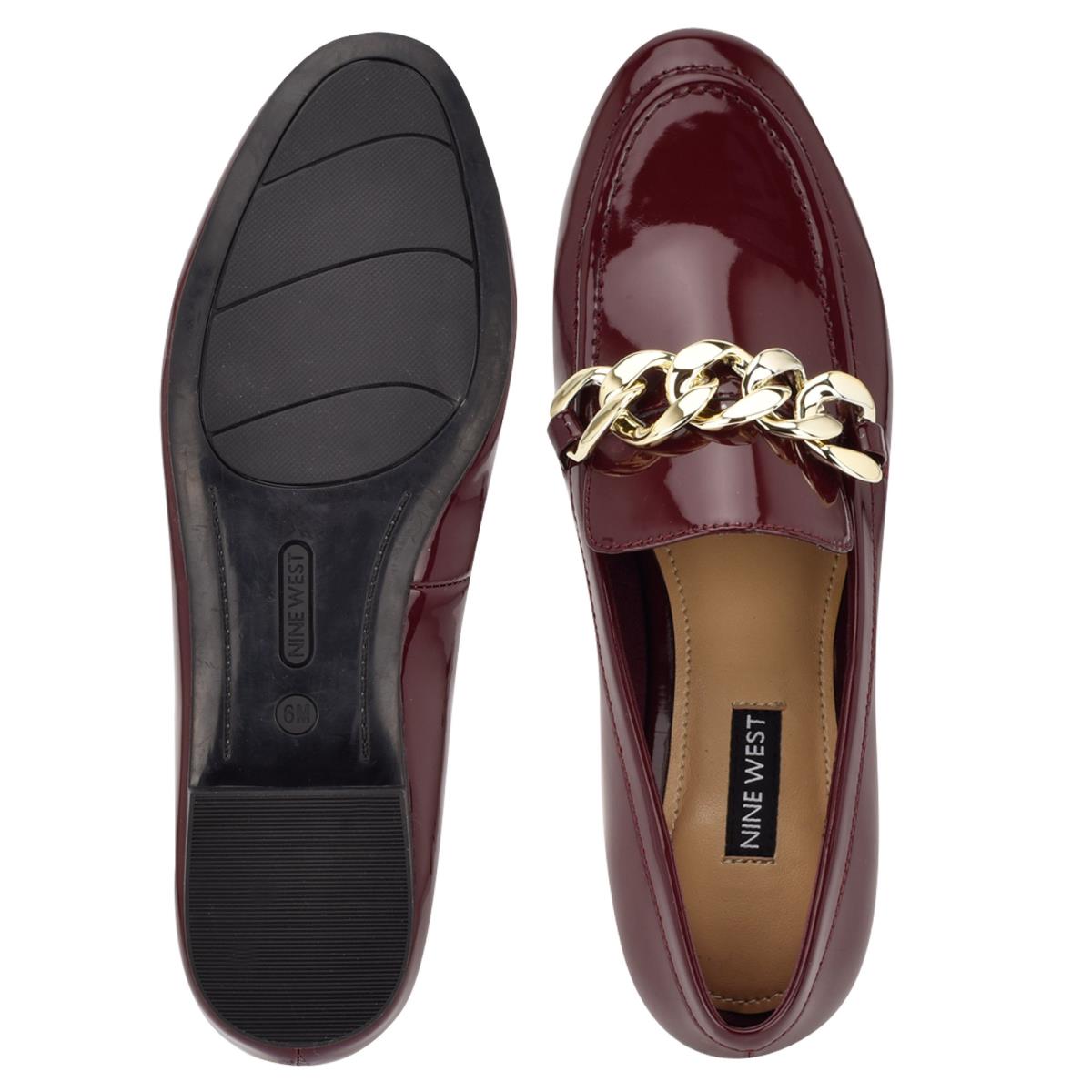 Nine West Chain Slip-On Naisten Loaferit Punainen | 8014QXPRT