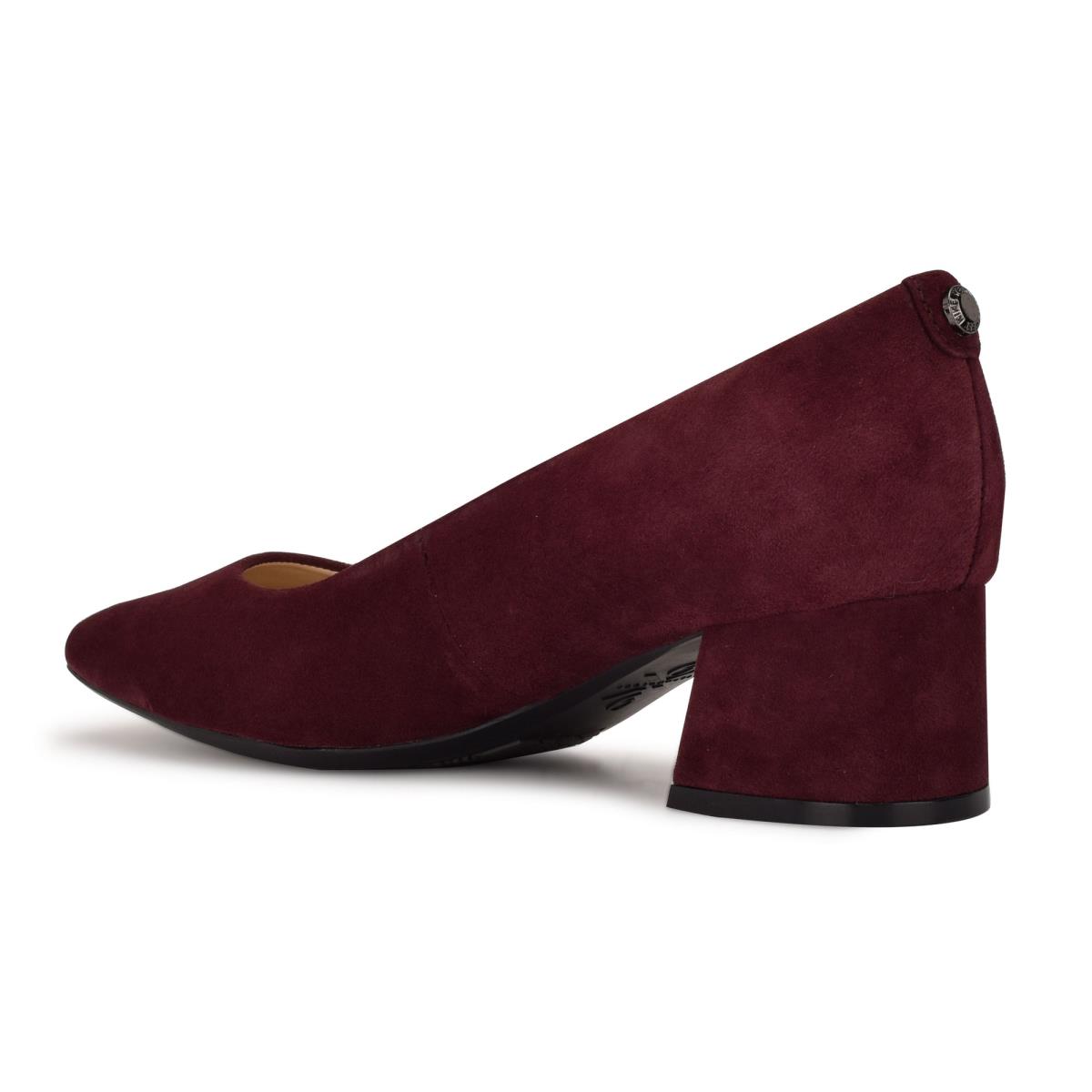 Nine West Cloe 9x9 Block Heel Naisten Avokkaat Claret | 9162FDTLV