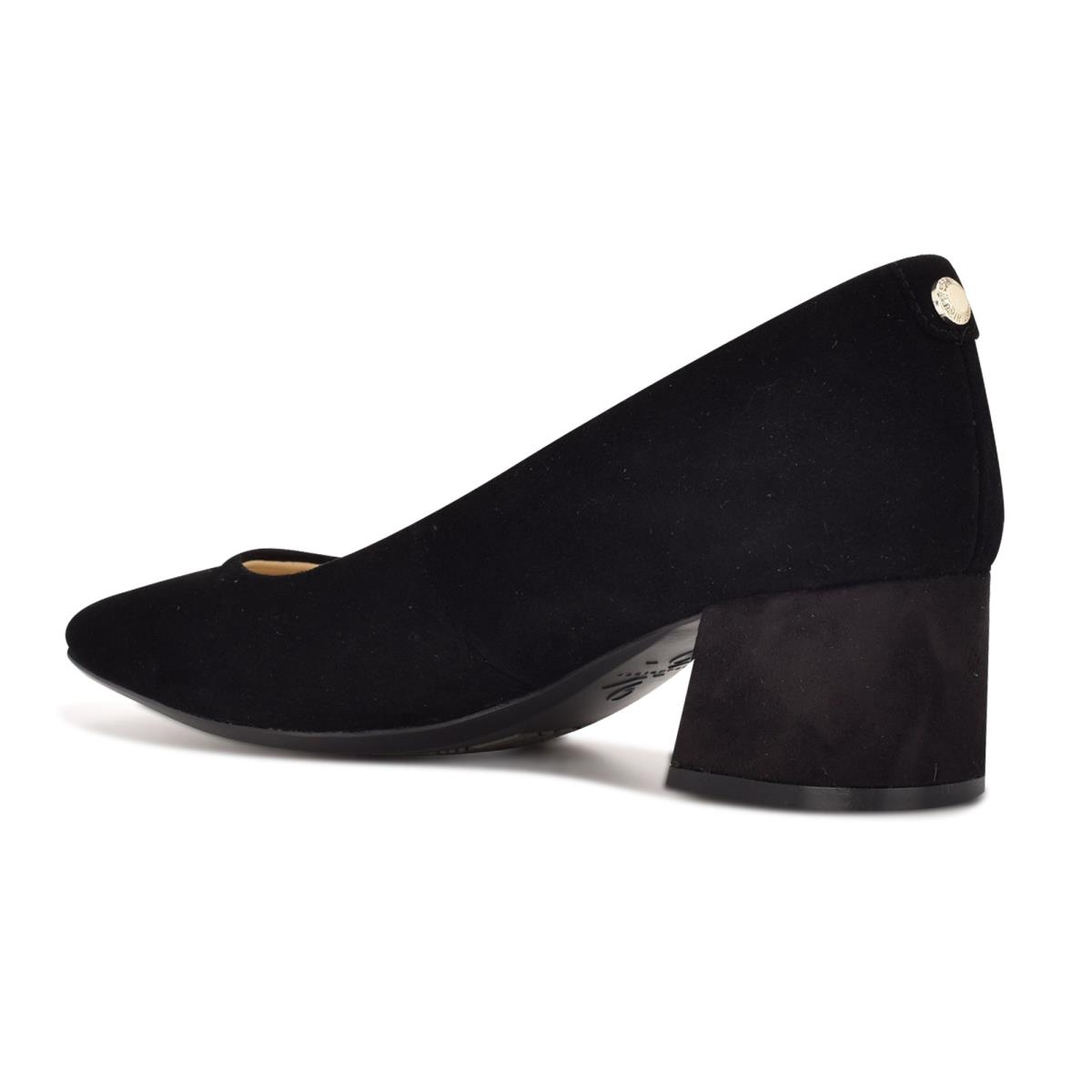 Nine West Cloe 9x9 Block Heel Naisten Avokkaat Mustat | 9371KLNMP