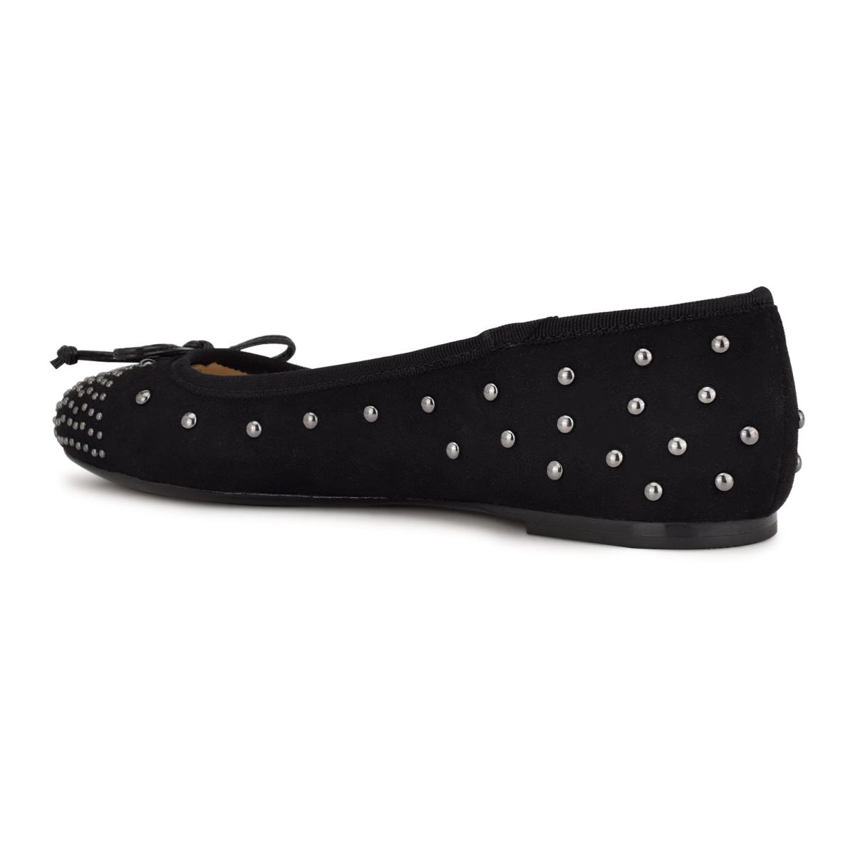 Nine West Curvy Studded Ballet Naisten Ballerinat Mustat | 3457WCIUF