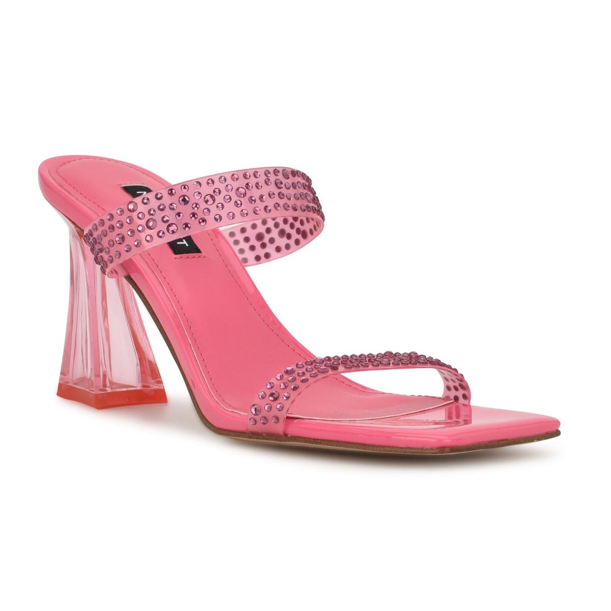 Nine West Darla Korko Naisten Slide Sandaalit Pinkki | 0687HVGOS