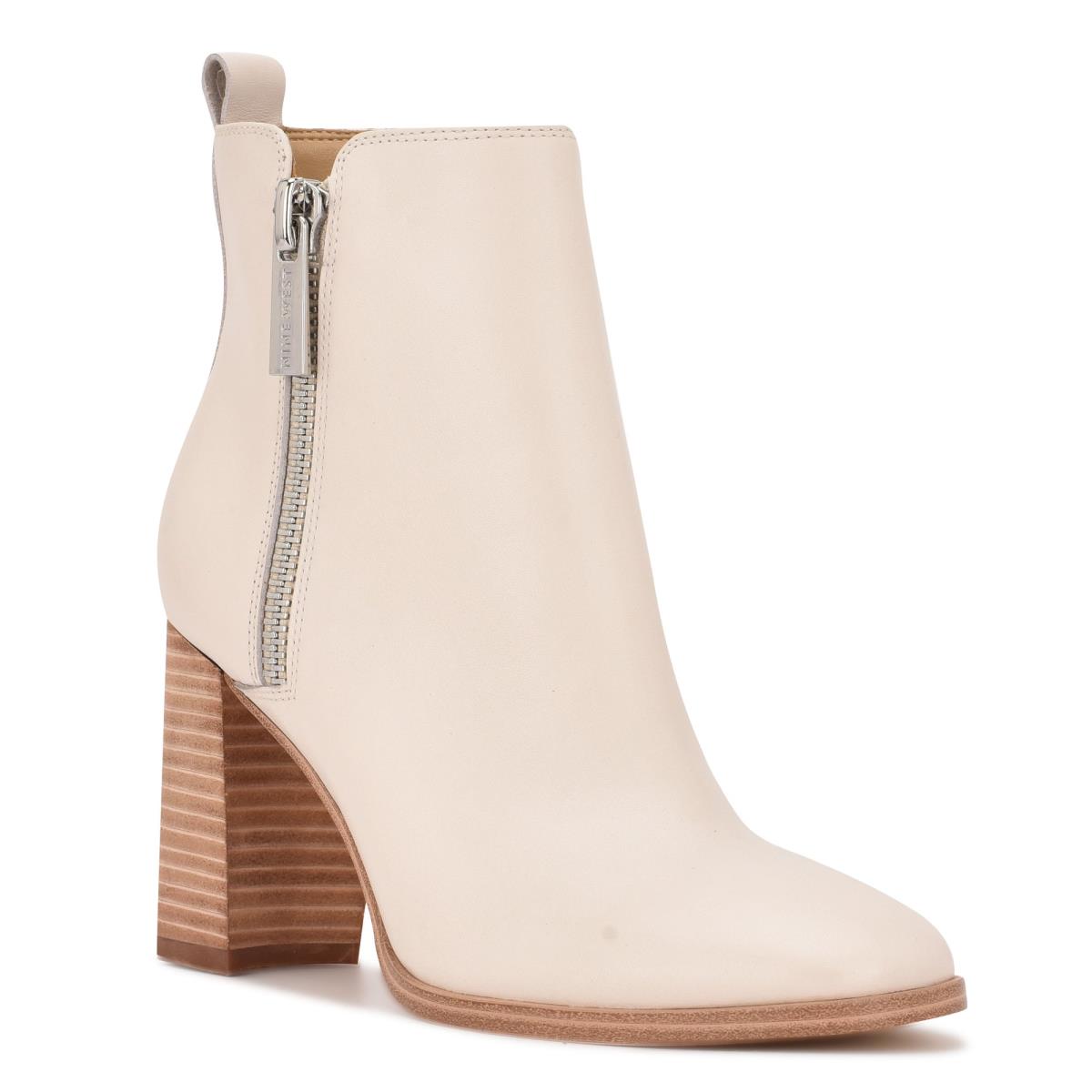 Nine West Dips Block Heel Naisten Saappaat Beige | 6523KYBOE