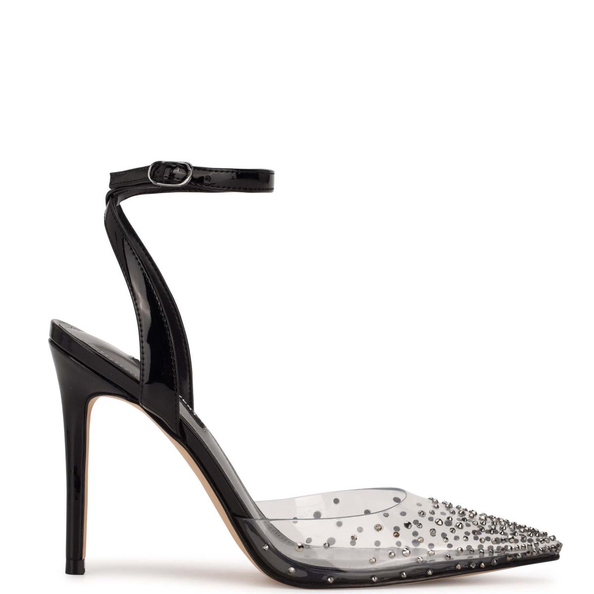 Nine West Foreva Ankle Strap Mekko Naisten Avokkaat Mustat | 4097VHBMP