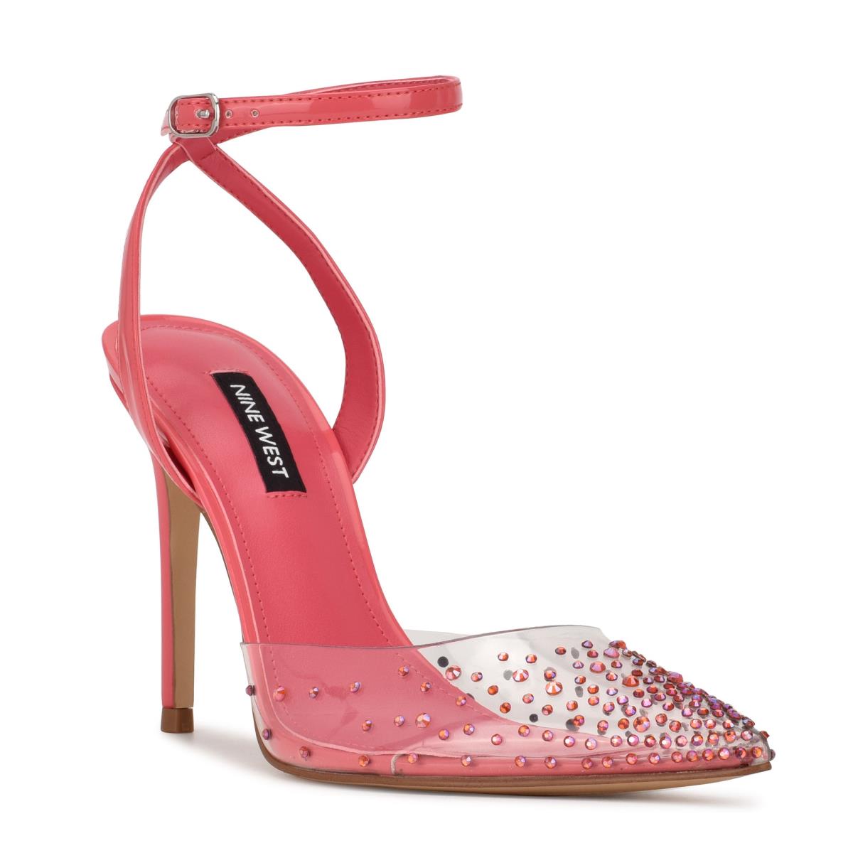 Nine West Foreva Ankle Strap Mekko Naisten Avokkaat Pinkki Koralli | 8231PYQNL