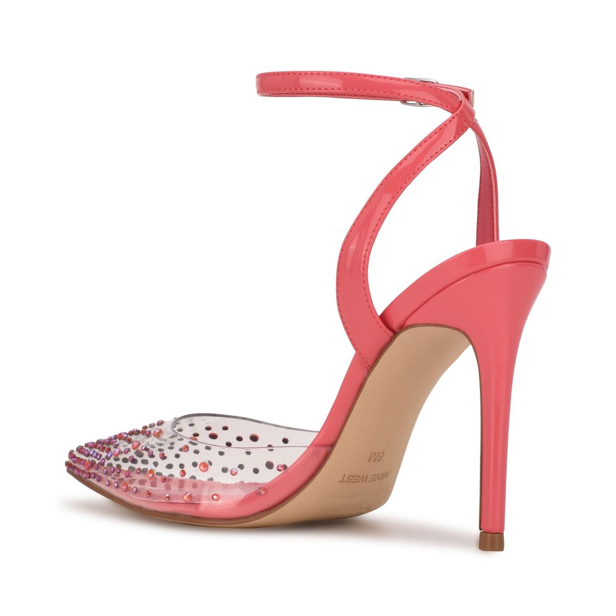 Nine West Foreva Ankle Strap Mekko Naisten Avokkaat Pinkki Koralli | 8231PYQNL