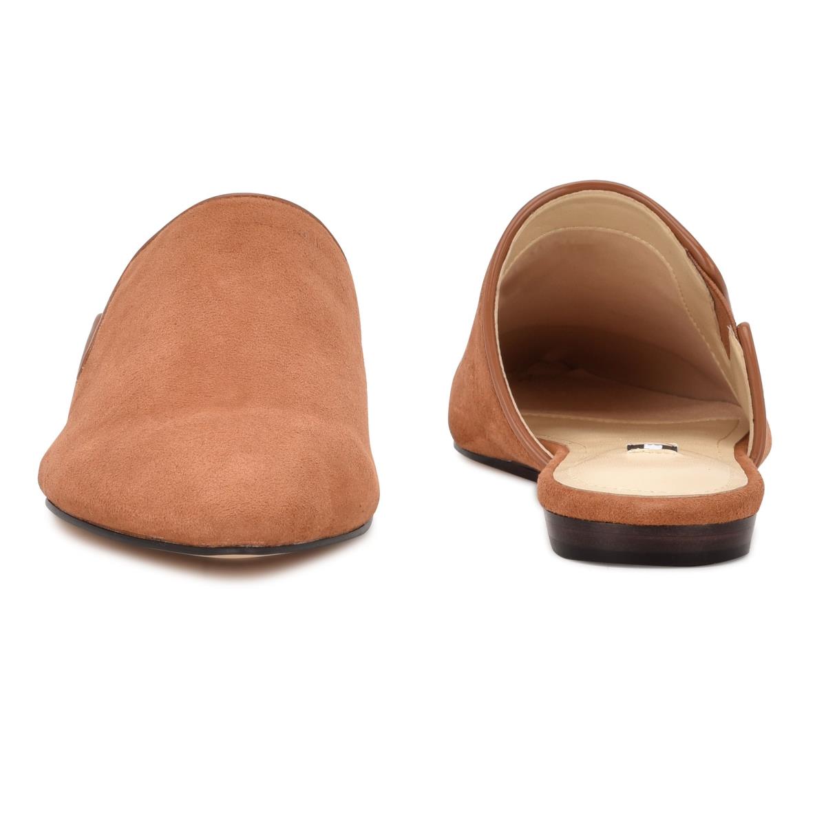 Nine West Freeda Pointy Varvas Naisten Muulit Tummanbeige | 0634QYITD