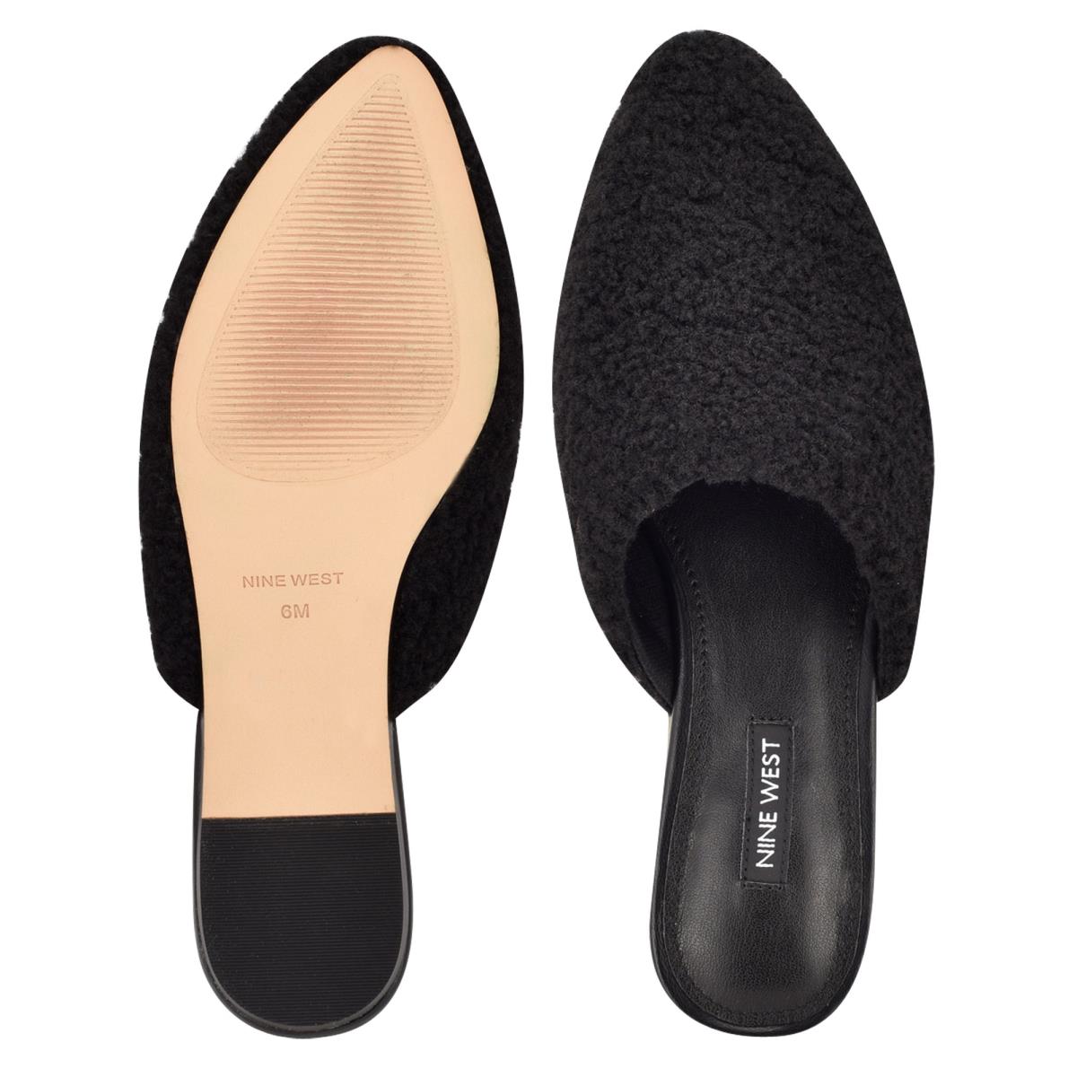 Nine West Furzy Pointy Varvas Naisten Muulit Mustat | 3426COSQD