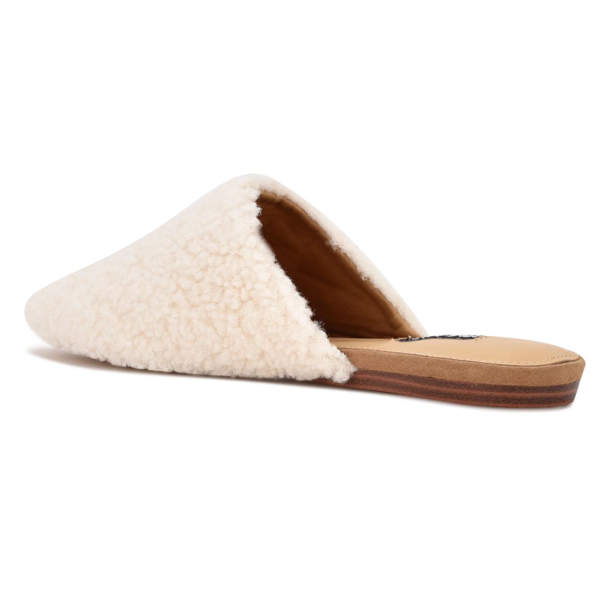 Nine West Furzy Pointy Varvas Naisten Muulit Kerma | 5147ZPXYO