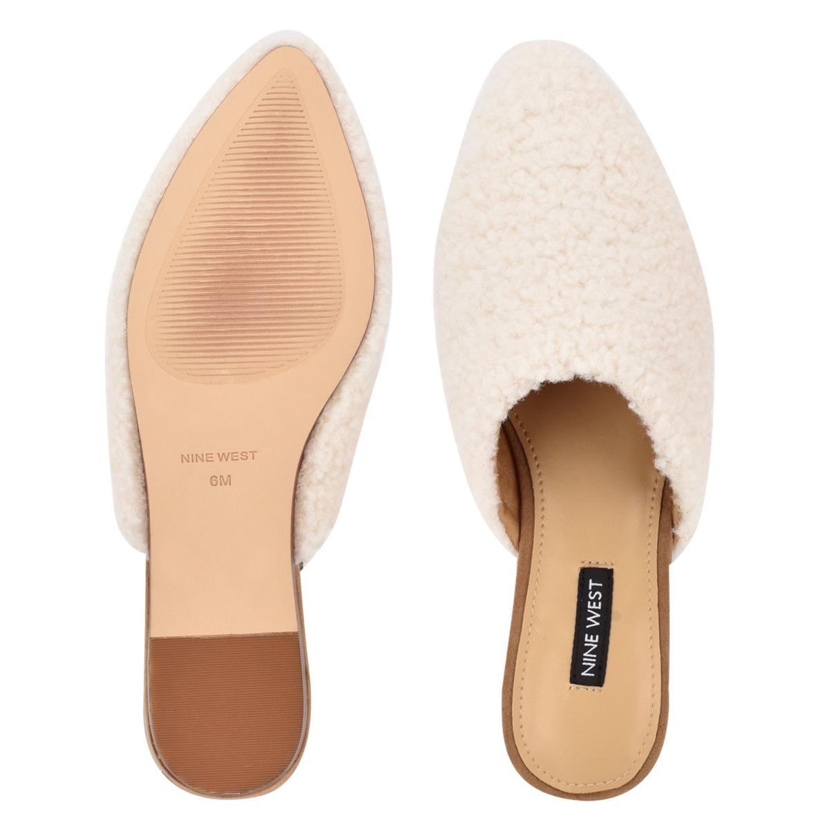 Nine West Furzy Pointy Varvas Naisten Muulit Kerma | 5147ZPXYO