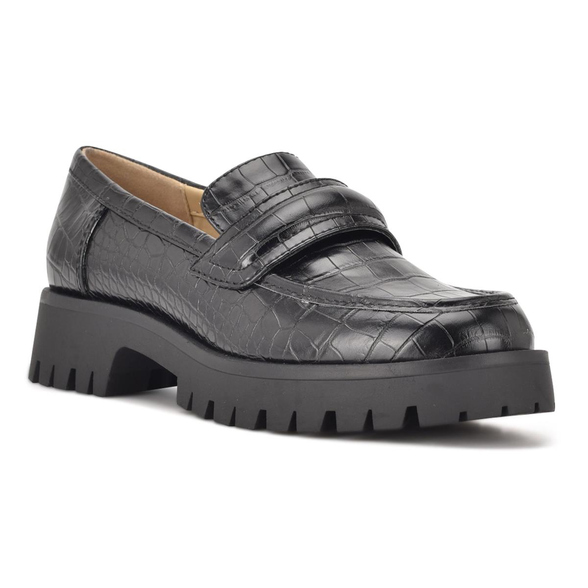 Nine West Garren Lug Sole Naisten Loaferit Mustat | 1847AGMSU